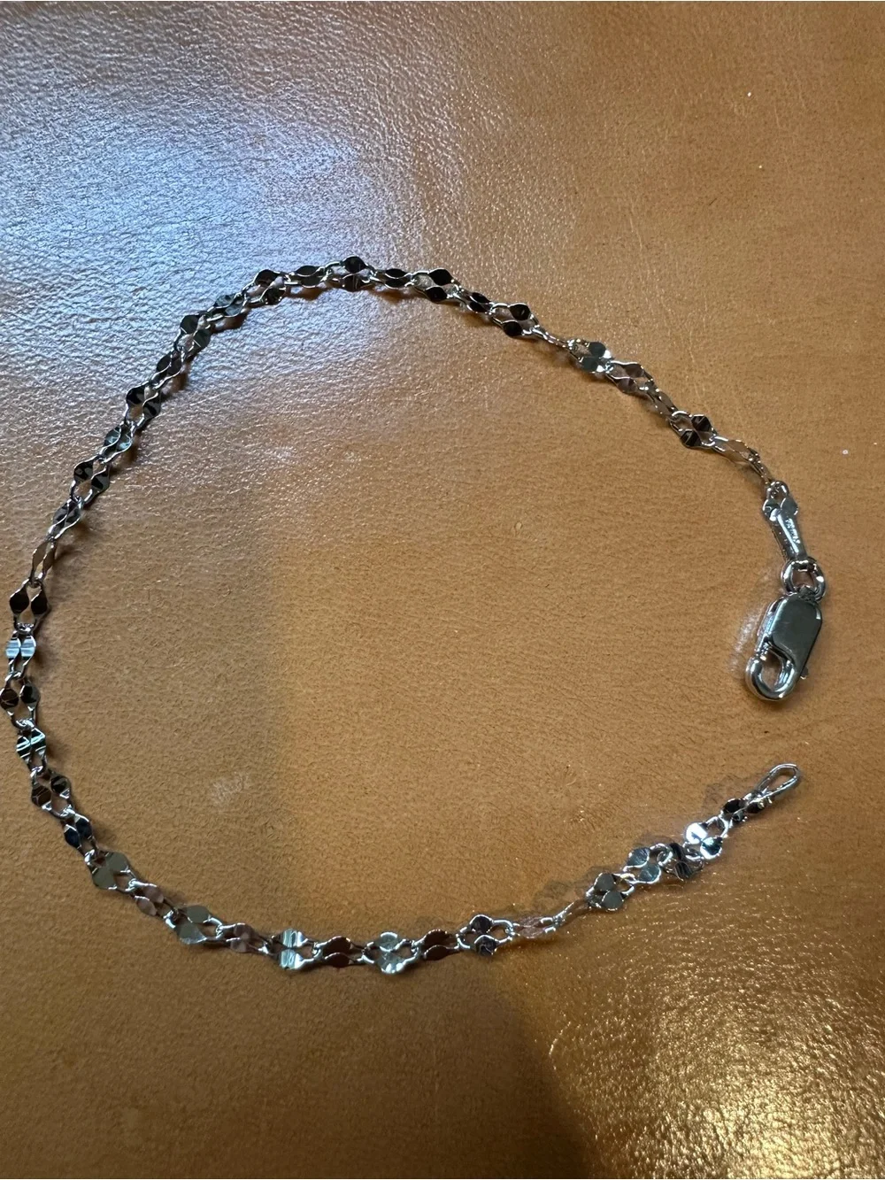 7-inch Singapore chain bracelet crafted from 925 sterling silver